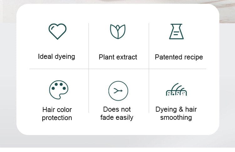 3-in-1 Black Hair Dye Shampoo (Ayurvedic No Side Effect) - 100% Grey Coverage