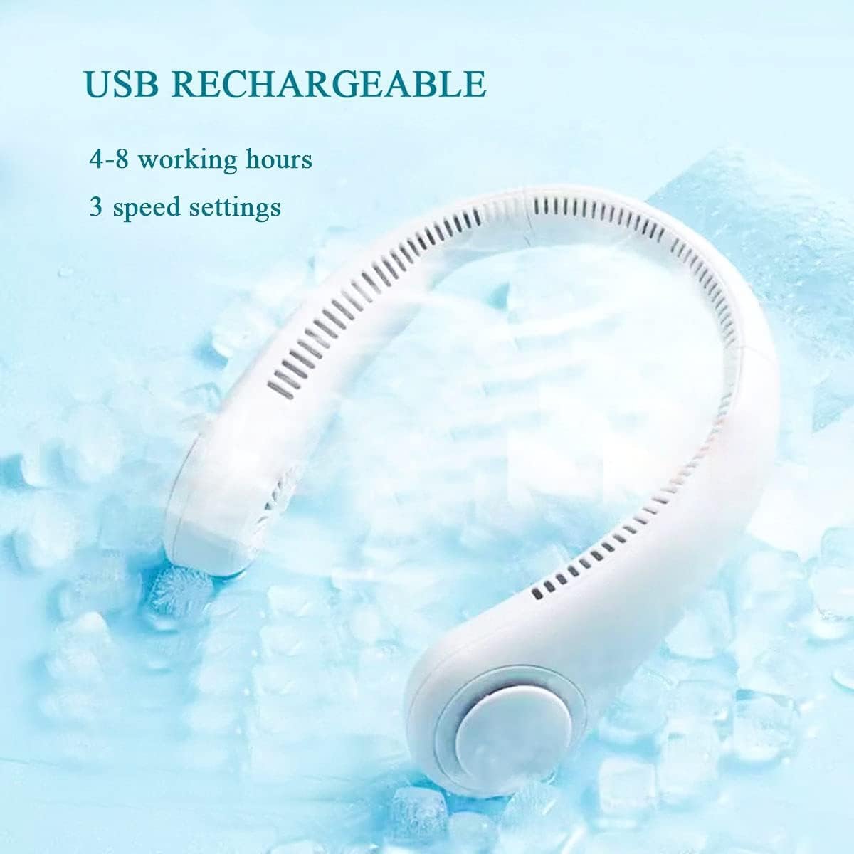 Zorill Portable Rechargeable Neck Fan 20Hrs Play