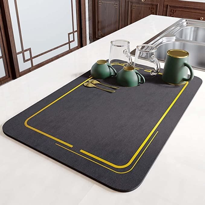 Dish Drying mat Grey 60x40 cm