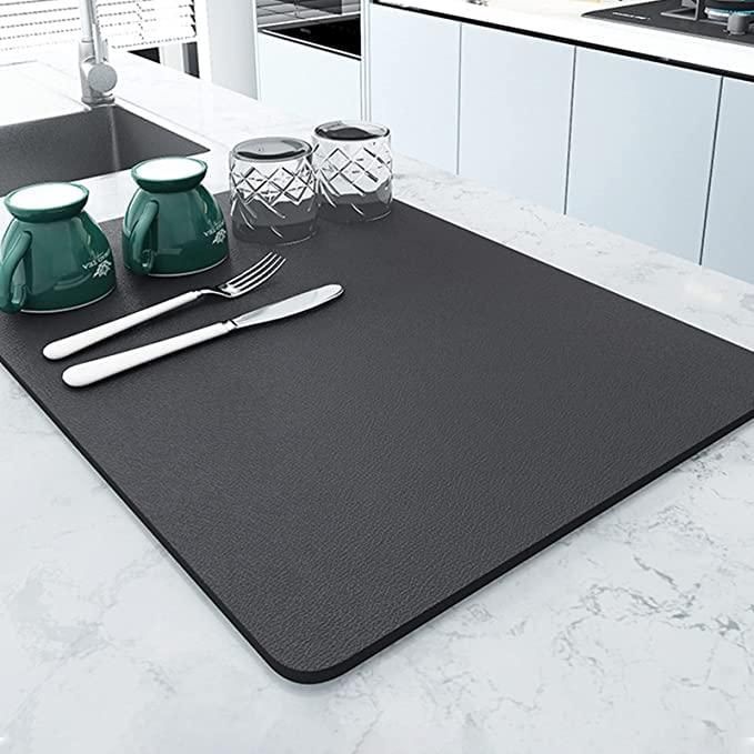 Dish Drying mat Grey 60x40 cm