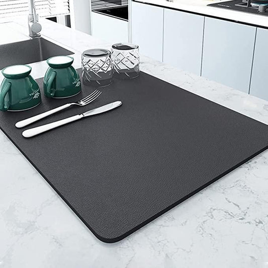 Dish Drying mat Grey 60x40 cm