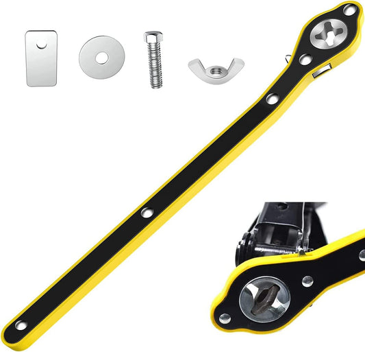 Jack Ratchet Wrench – 13.4-Inch Metal Jack Handle with Reinforced Design for Cars,