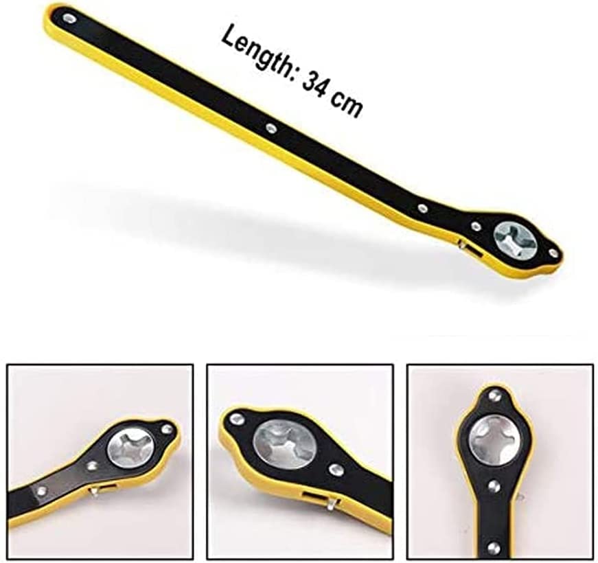 Jack Ratchet Wrench – 13.4-Inch Metal Jack Handle with Reinforced Design for Cars,