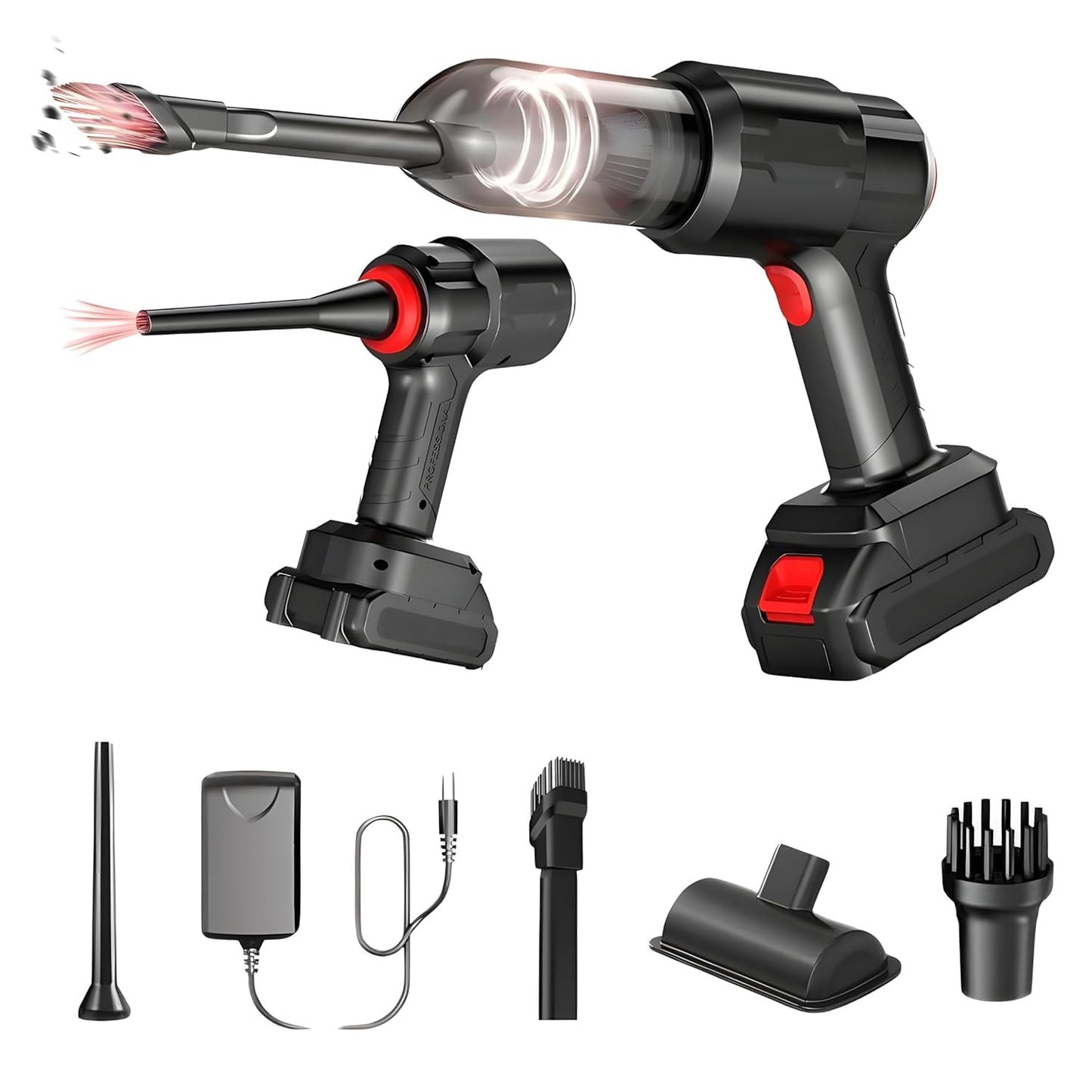 Handheld Cordless Car Vacuum Cleaner – 21000pa with High-Power Suction