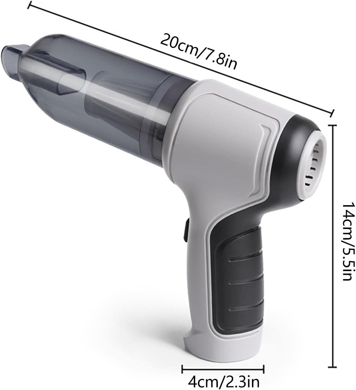Electric Cordless Air Duster & Vacuum Cleaner 19000PA, 120W, 35500RPM Multi-Purpose Air Blower & Car Vacuum Cleaner