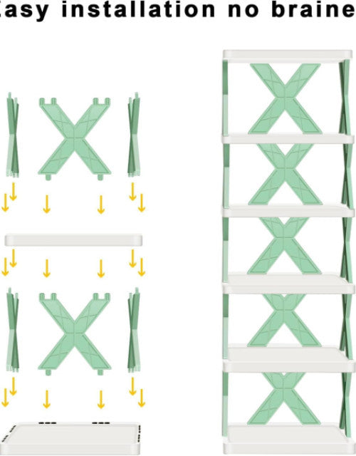 Premium Quality Plastic 4 Shelf Foldable Shoe Rack
