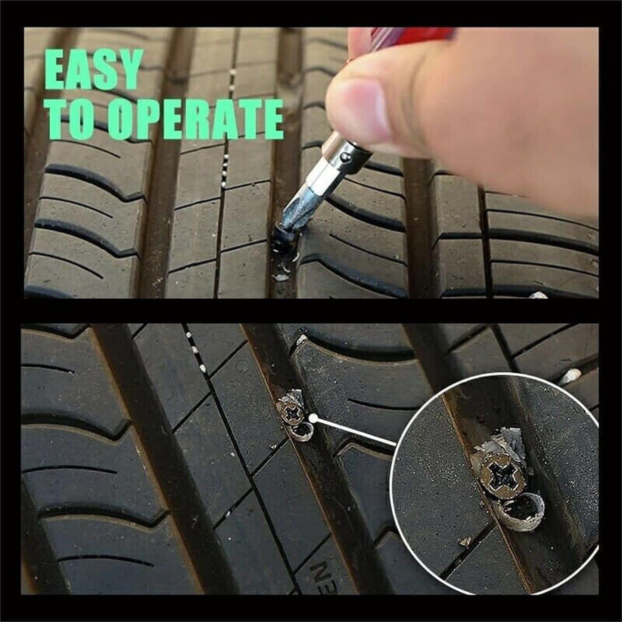 10 pcs Tyre Repair Screw, Self-Service Tire Repair Nail, Puncture Repair Nail