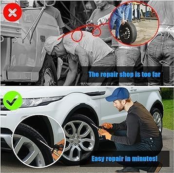 10 pcs Tyre Repair Screw, Self-Service Tire Repair Nail, Puncture Repair Nail