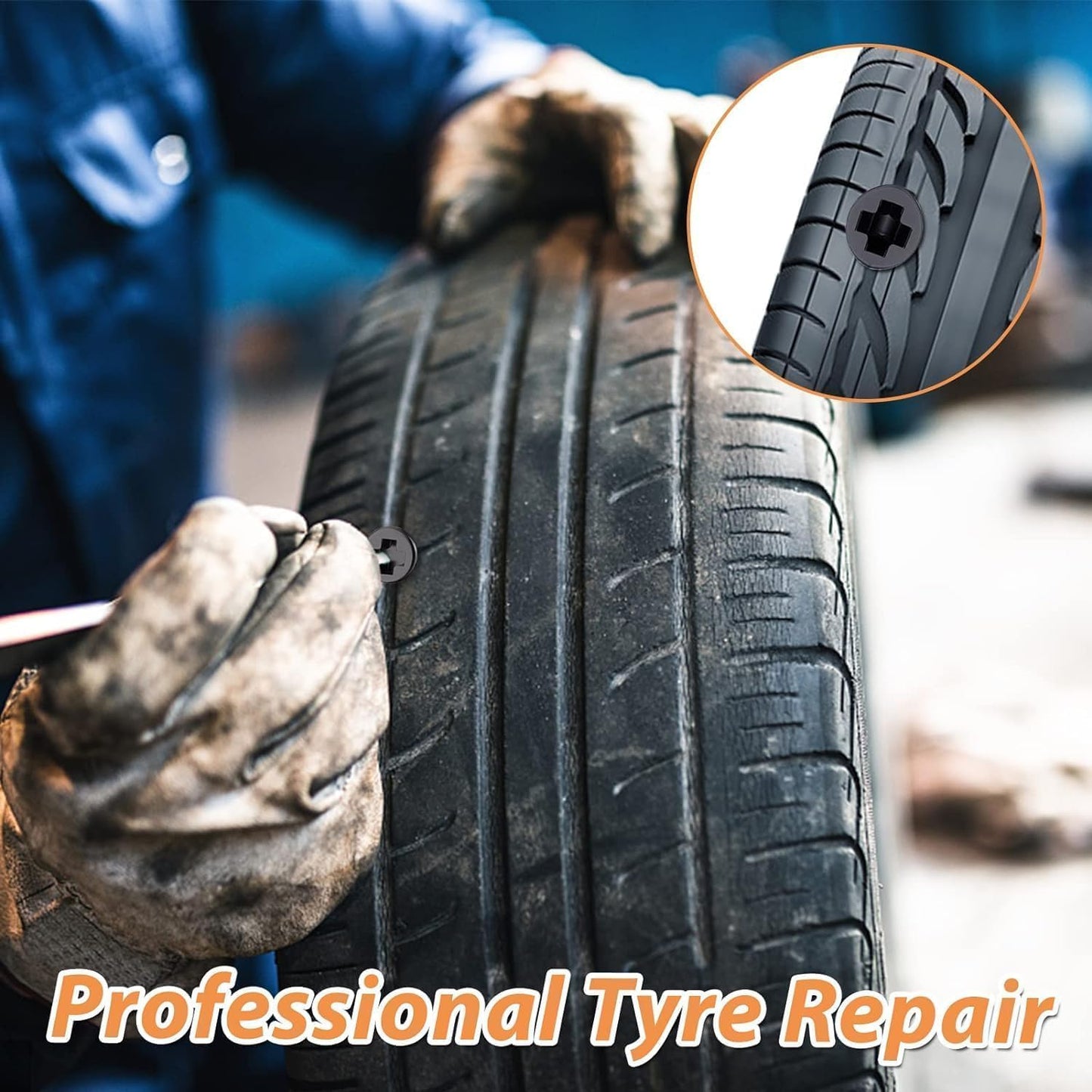 10 pcs Tyre Repair Screw, Self-Service Tire Repair Nail, Puncture Repair Nail